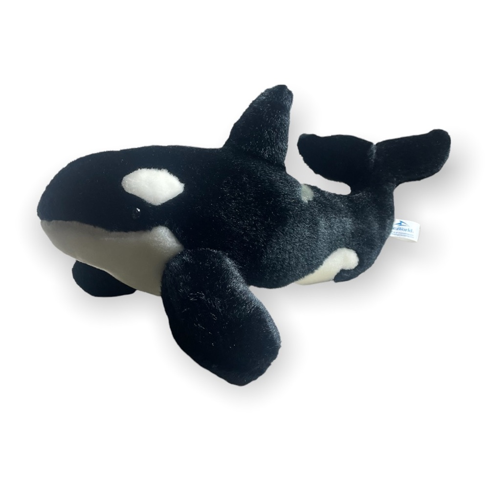 Seaworld Shamu Orca Whale Plush Stuffed Animal Toy